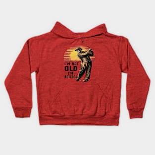 Timeless Retiree Golf Tee Kids Hoodie